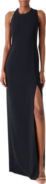 Akris Orbit Cutout Wool Blend Gown