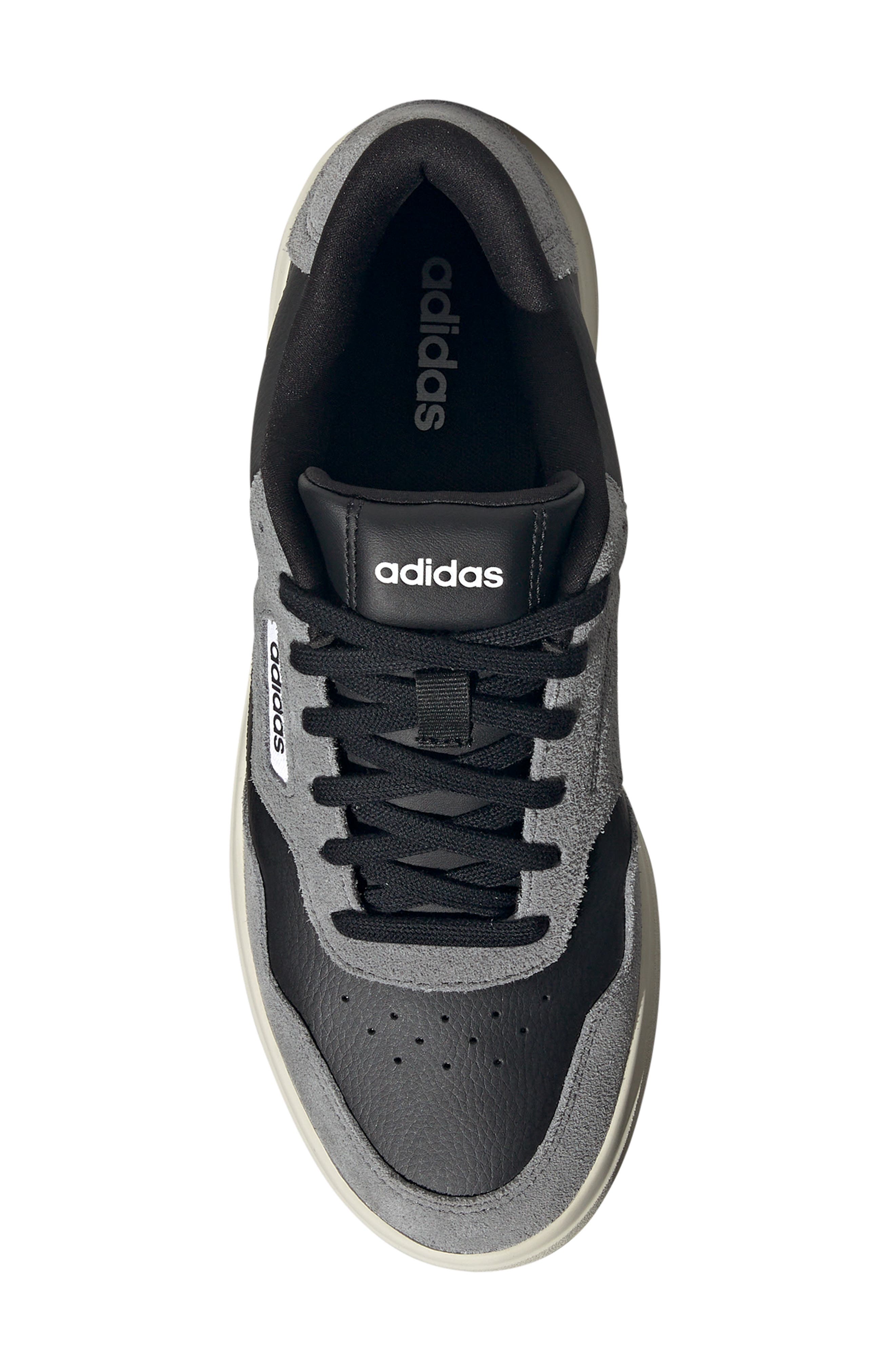 adidas Park St. Tennis Sneaker, Alternate, color, Black/ White/ Grey