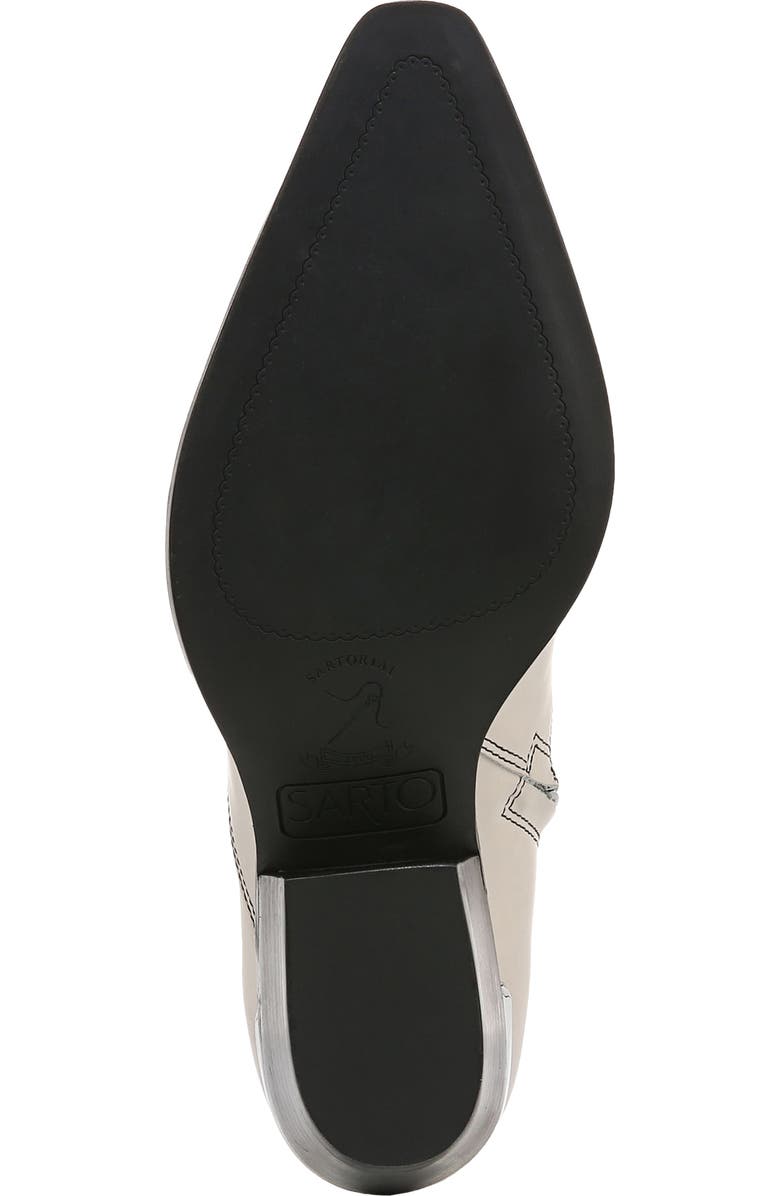 SARTO by Franco Sarto Blake Pointed Toe Bootie, Alternate, color, White