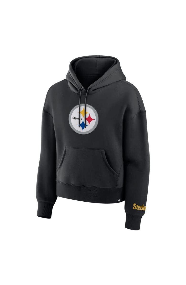 FANATICS Women's Fanatics Black Pittsburgh Steelers Legacy Fleece Pullover Hoodie, Alternate, color, 