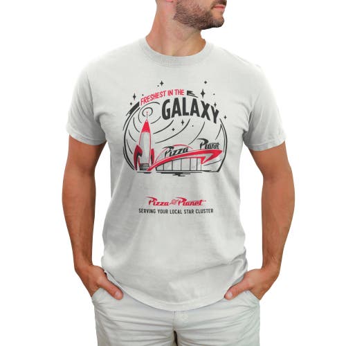 Toy Story Pizza Planet Freshest In The Galaxy Graphic T-shirt In Gray