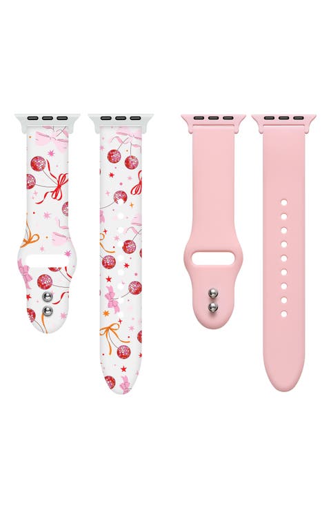 2-Pack Silicone Apple Watch® Watchbands