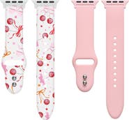 Posh Tech 2-Pack Silicone Apple Watch® Watchbands
