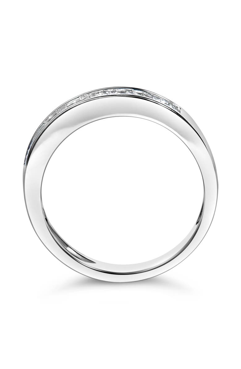 Haus of Brilliance .925 Sterling Silver 1/3 Ctw Baguette Cut Diamond Channel Set Stackable Wedding Ring, Alternate, color, Silver