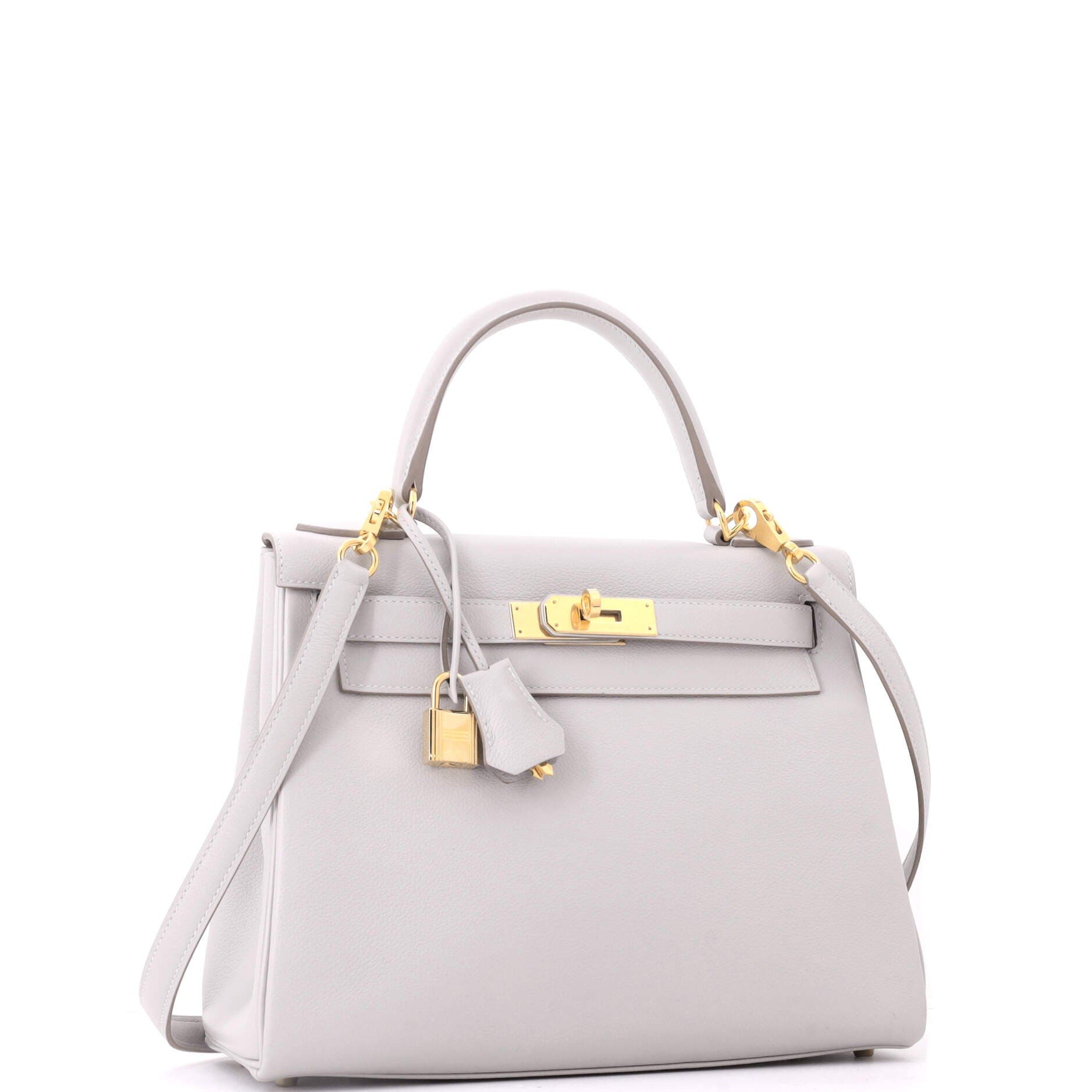 Kelly Handbag Grey Evercolor with Gold Hardware 28, Alternate, color, Grey