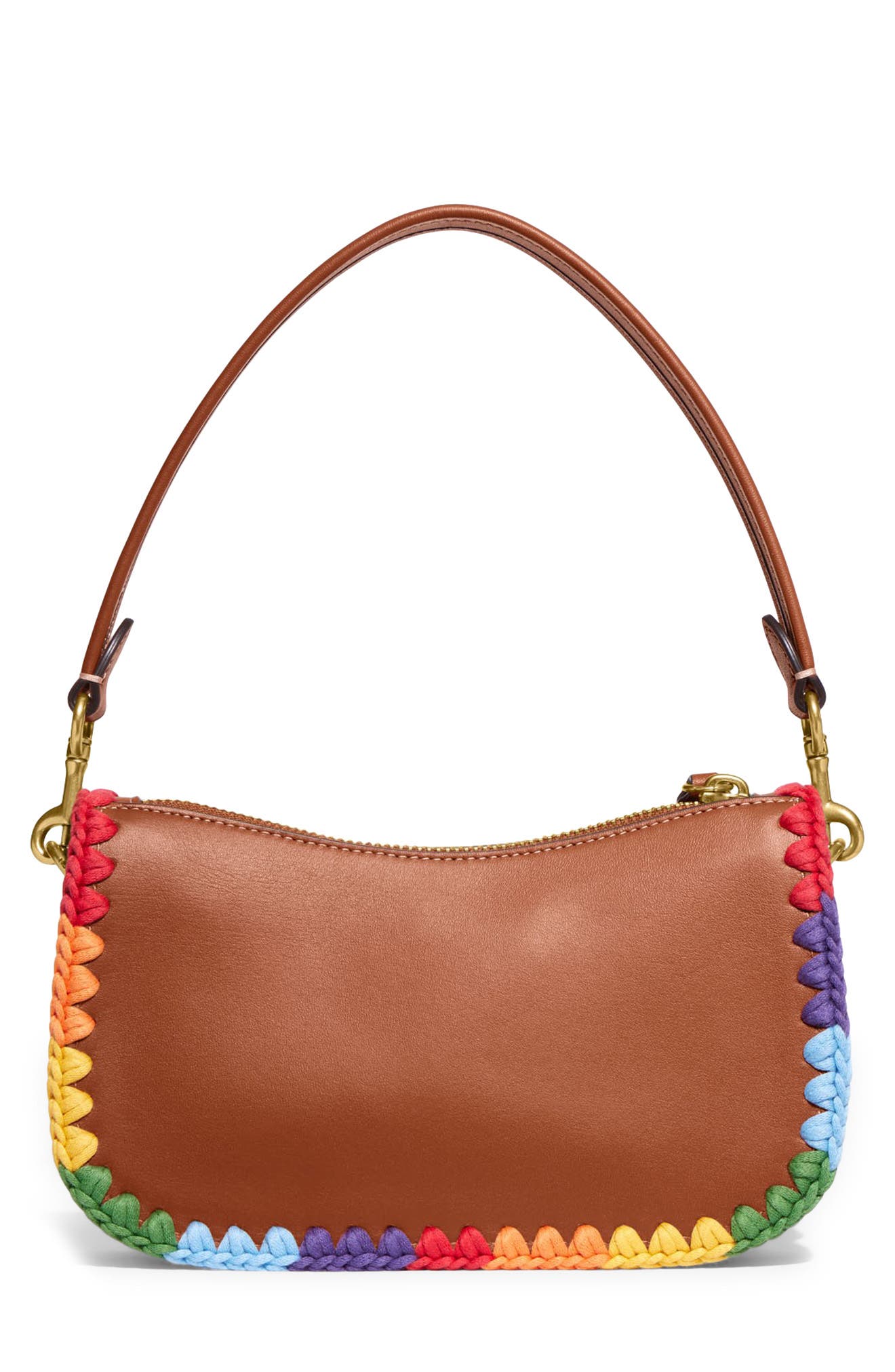 COACH Pride Swinger 20 Leather Shoulder Bag, Alternate, color, 