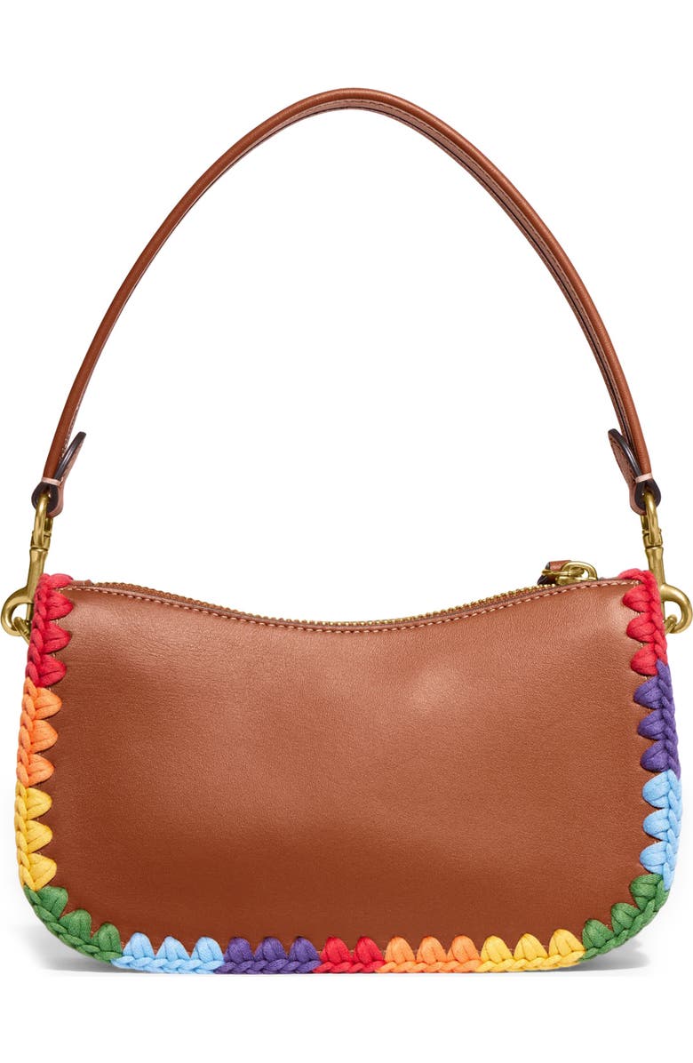 COACH Pride Swinger 20 Leather Shoulder Bag, Alternate, color,