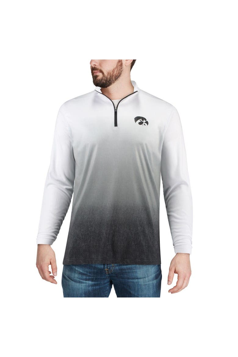 Men's Colosseum Gray Iowa Hawkeyes Magic Team Logo Quarter-Zip Jacket, Alternate, color, Gray