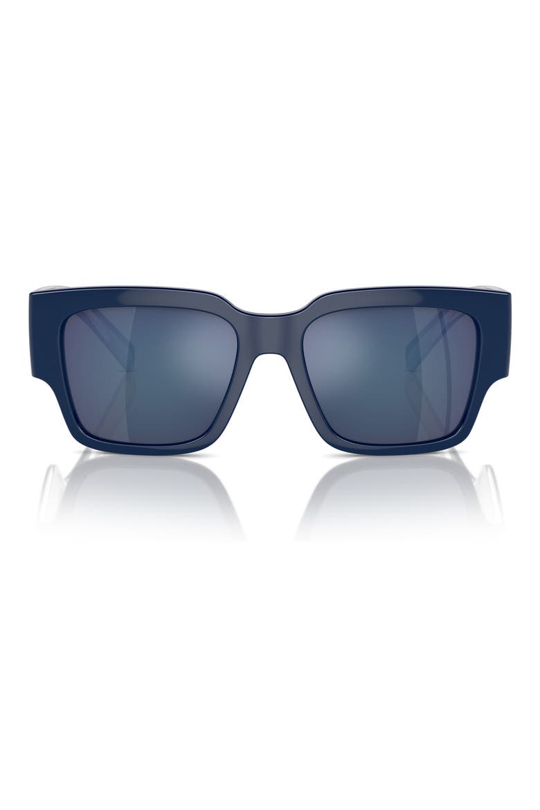 Kids' 49mm Square Sunglasses, Main, color, BLUE / BLUE MIRROR BLUE