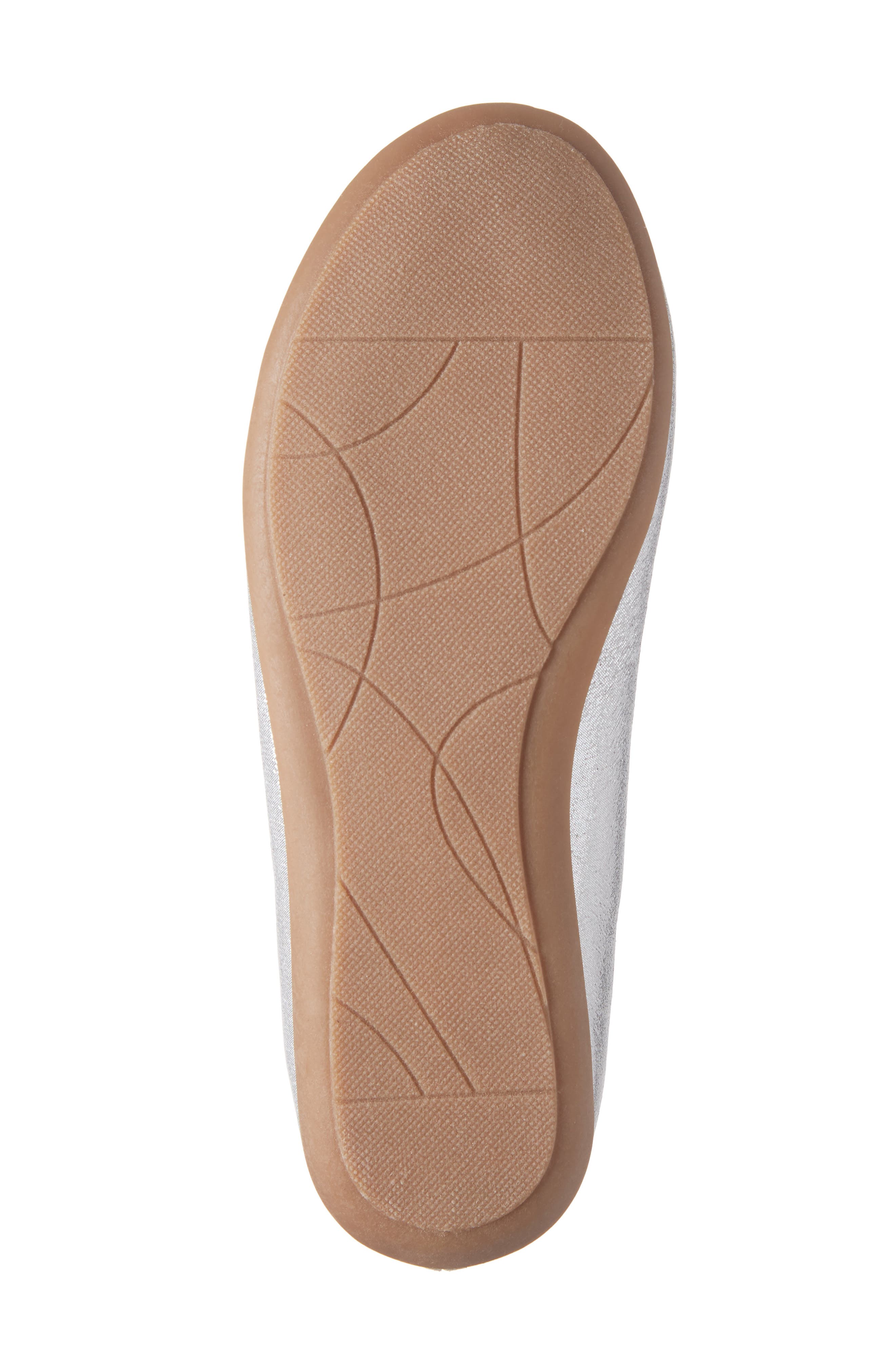 Ballet Flat, Alternate, color, SILVER FABRIC