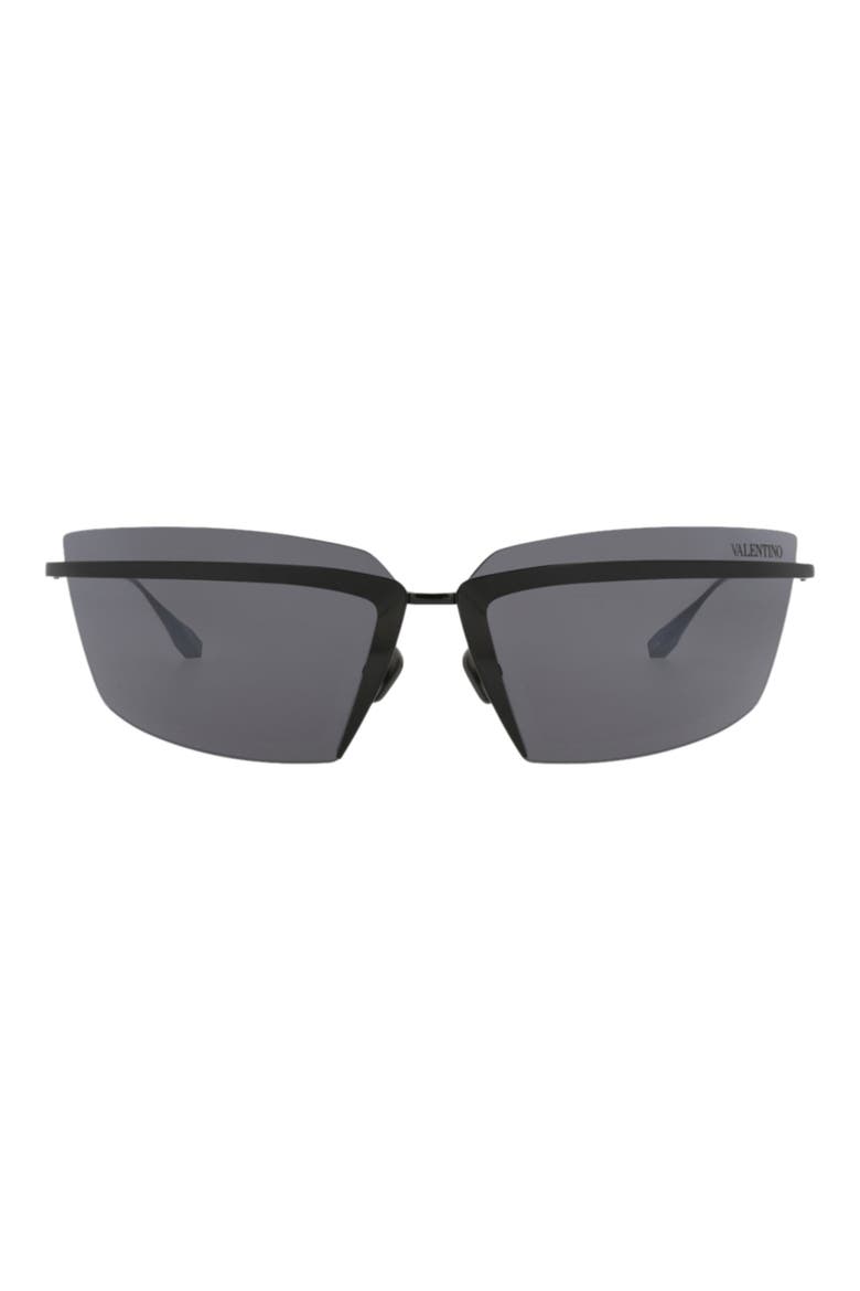 Special Edition 67mm Shield Sunglasses, Main, color, BLACK BLACK GREY