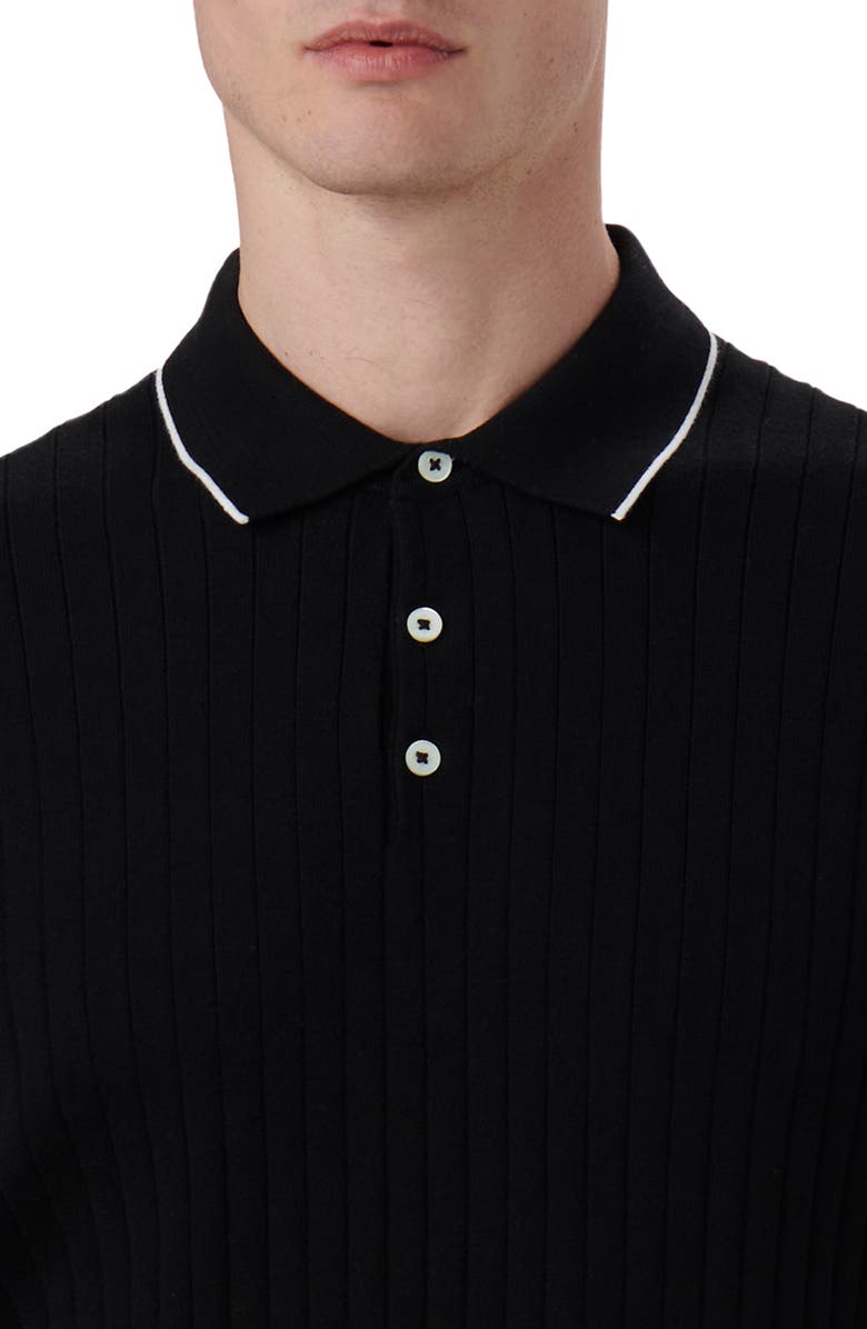 Bugatchi Ribbed Polo Sweater, Alternate, color,