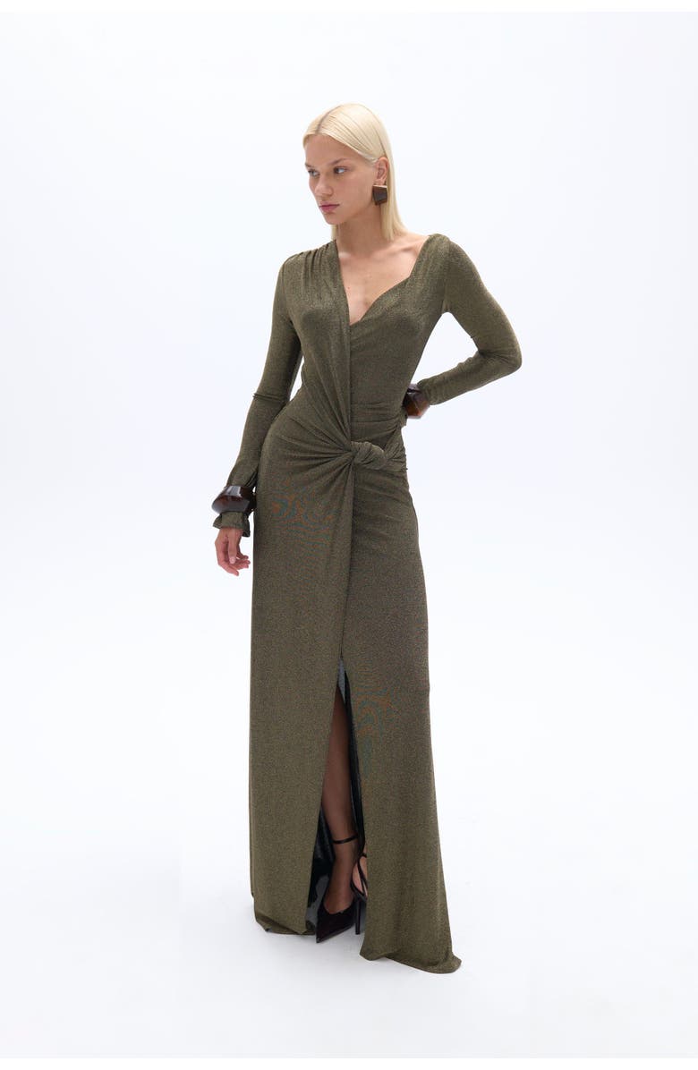 Nocturne Double Breasted Long Dress, Alternate, color, 