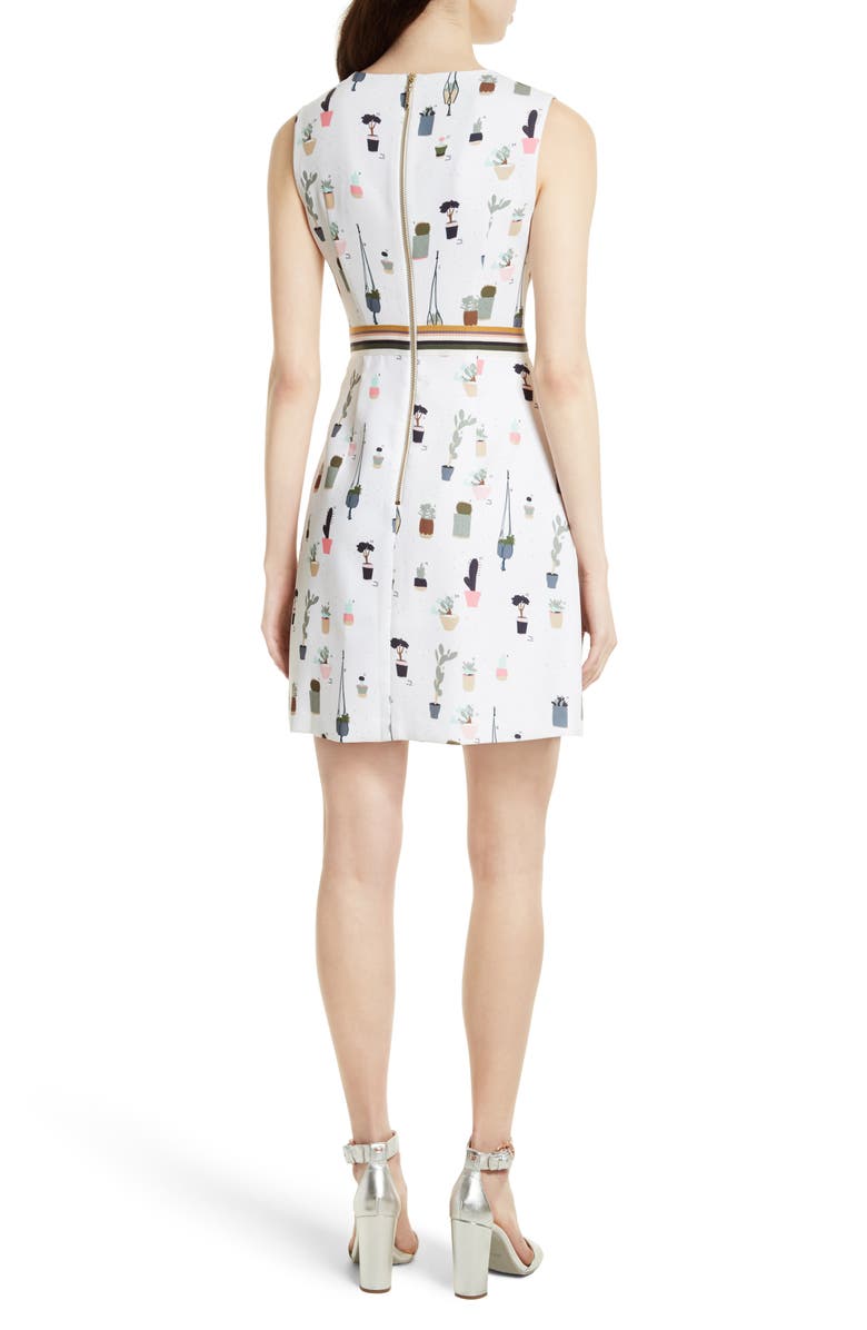 Ted Baker London Tetro Sleeveless Fit & Flare Dress, Alternate, color,
