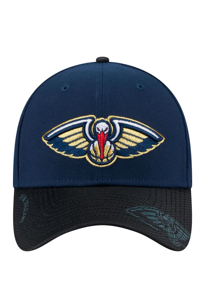 Men's New Era Navy New Orleans Pelicans Sport Night 39THIRTY Flex Hat, Alternate, color, Navy