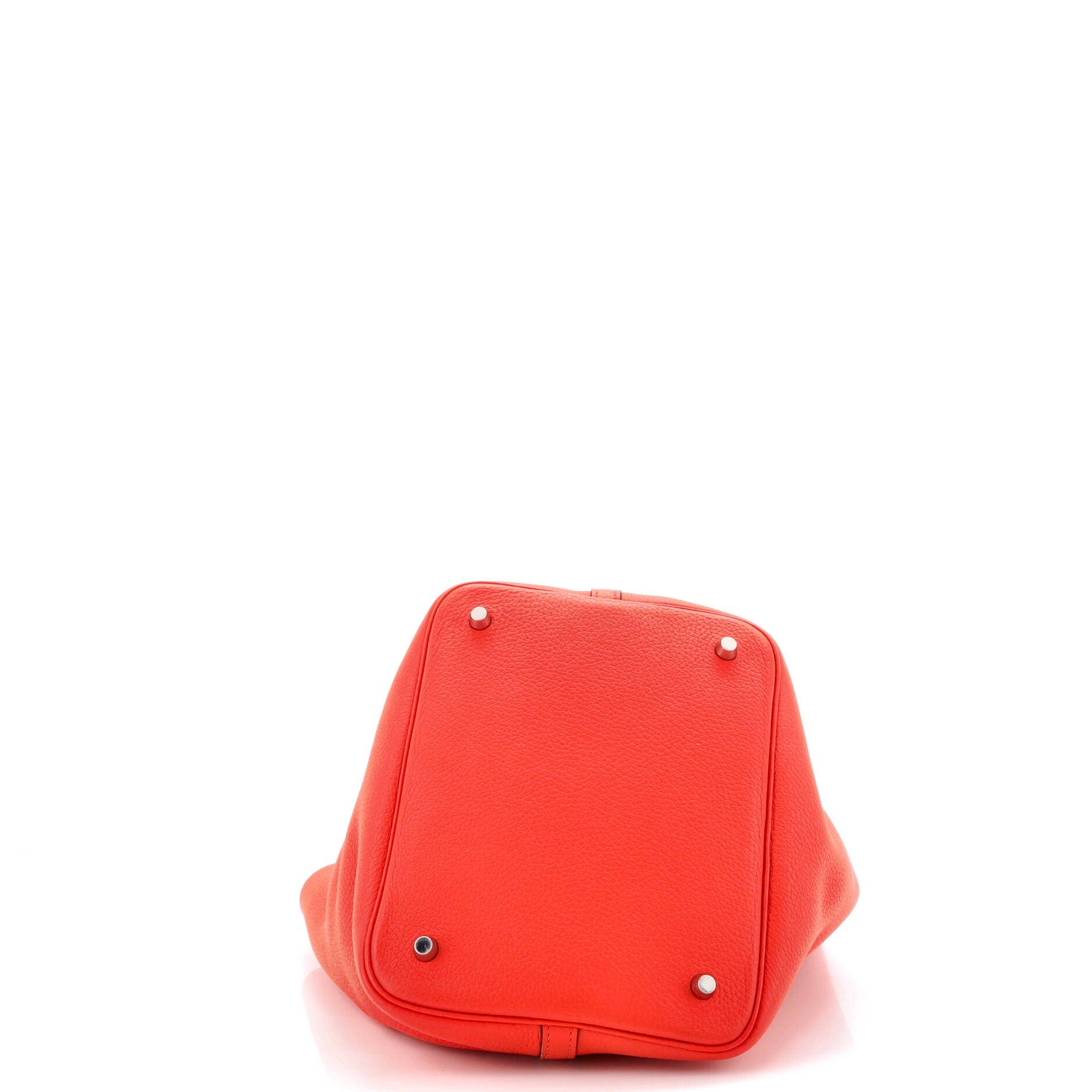 Pre-Owned Hermes Eclat Picotin Lock Bag Clemence MM, Alternate, color, Orange Poppy