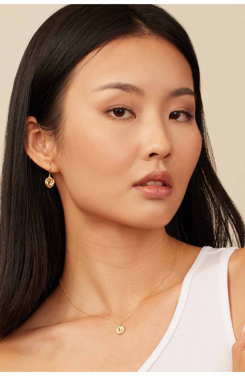 Oradina 14K Yellow Gold Infinite Love Pendant Necklace, Alternate, color, Yellow Gold