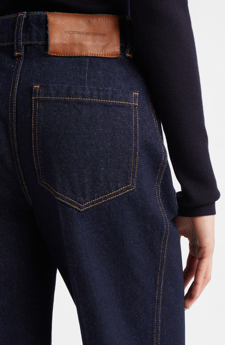 Victoria Beckham Alina Wide Leg Jeans, Alternate, color, 