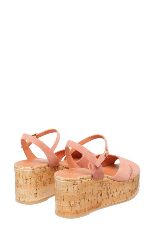 Stuart Weitzman Women's Carmen Midi 65mm Suede Wedge Sandals In Terracotta.