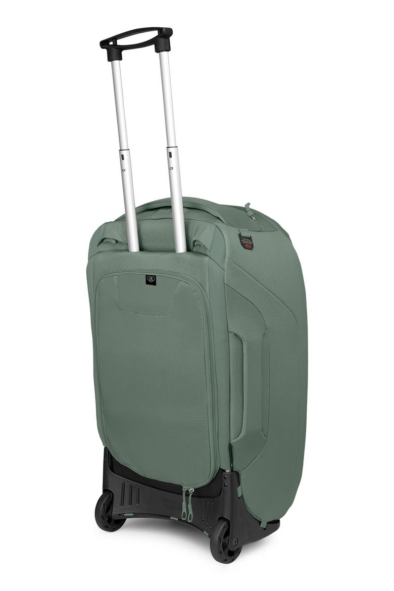 Sojourn 25-Inch 60-Liter Wheeled Recycled Nylon Travel Pack, Alternate, color, KOSERET GREEN