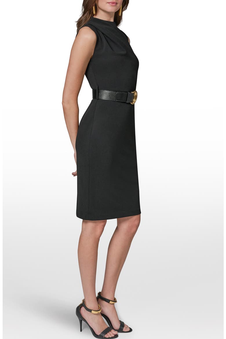 Sleeveless Sheath Dress, Alternate, color, BLACK