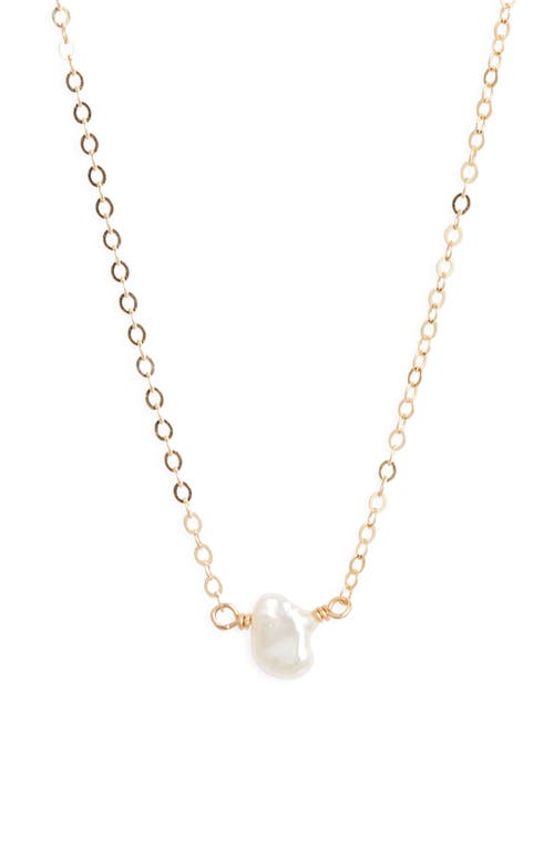 Nashelle Birthstone Pendant Necklace in Gold Fill at Nordstrom, Size 16