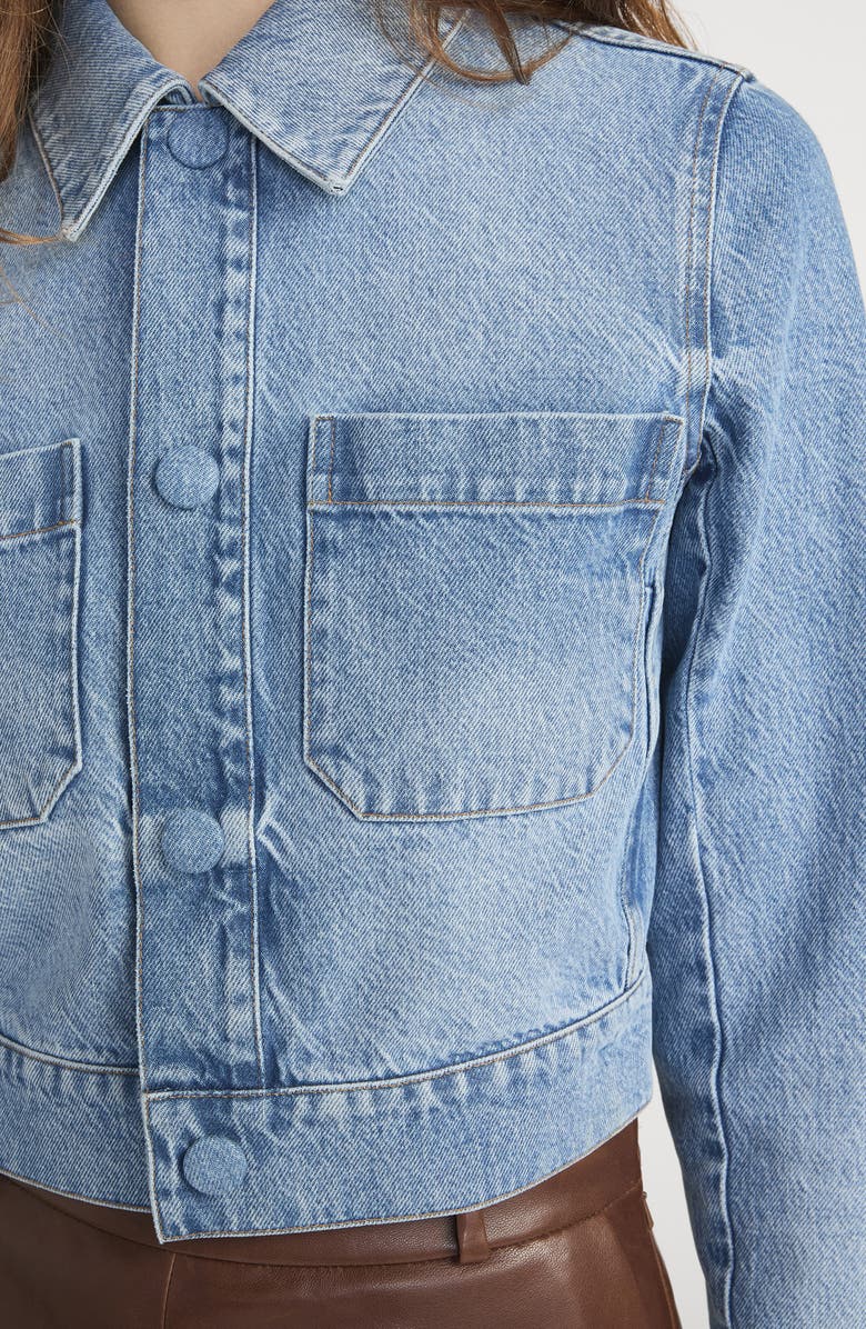 FRAME The Small Denim Jacket, Alternate, color, Dawn