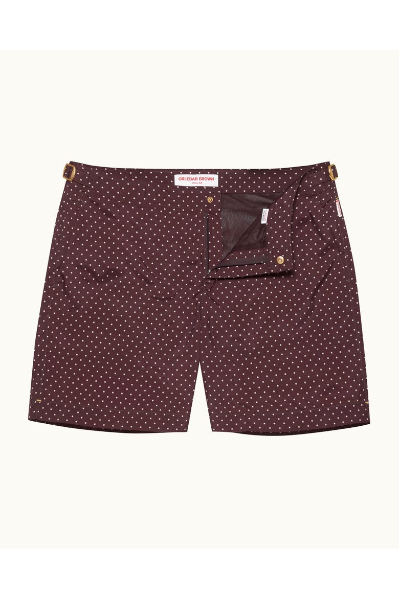 Bulldog Tailored-Fit Swim Shorts, Main, color, DAMSON