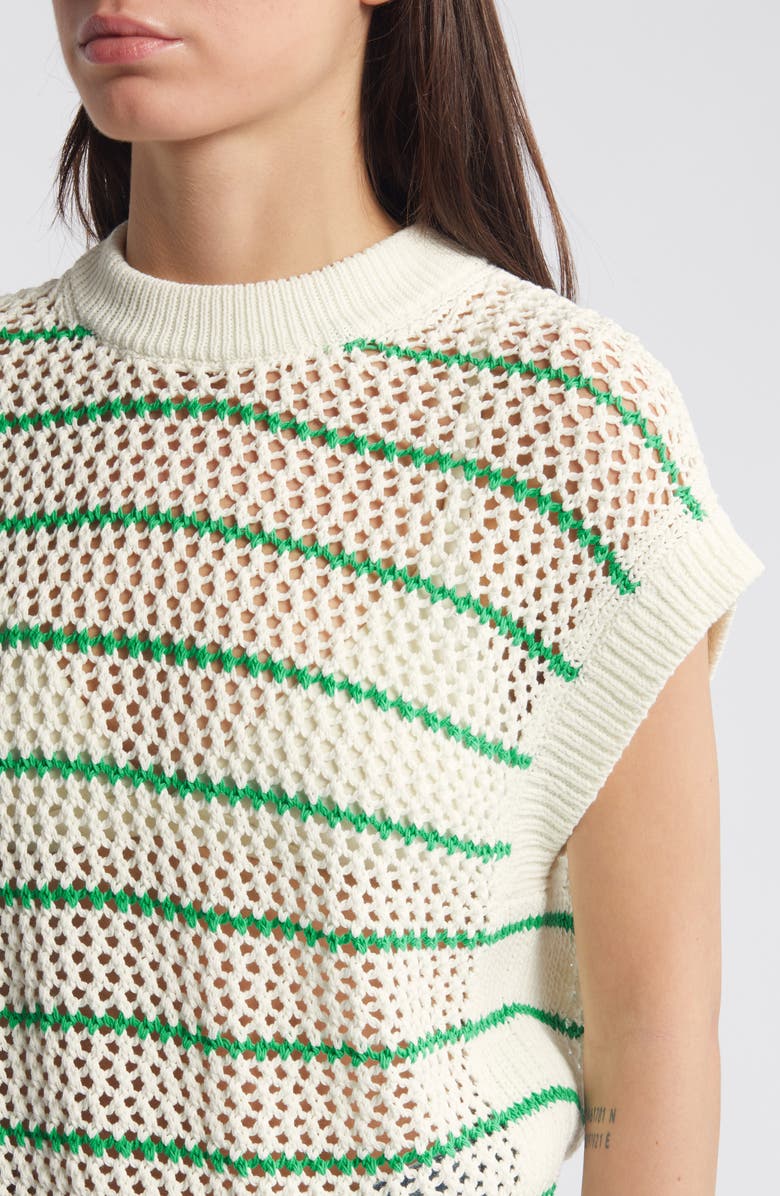 Madewell Stripe Open Stitch Sweater, Alternate, color,