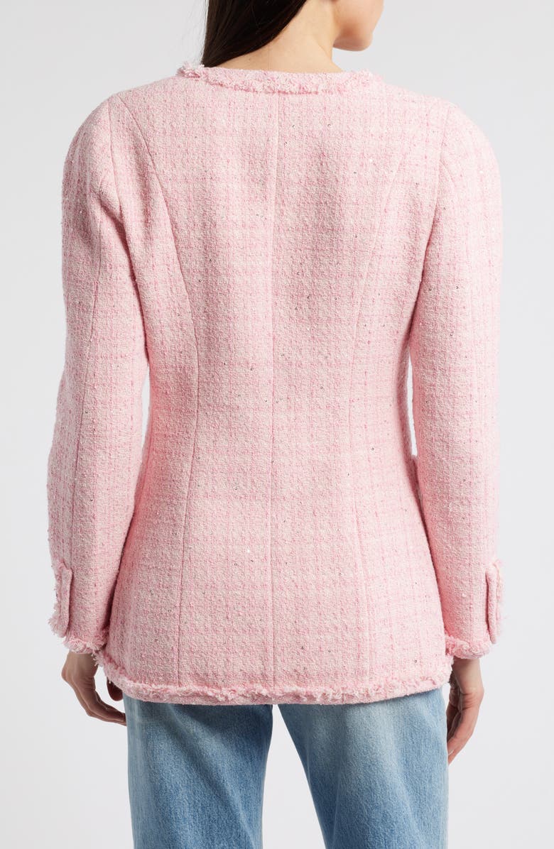 LoveShackFancy Adrina Sequin Tweed Jacket, Alternate, color,