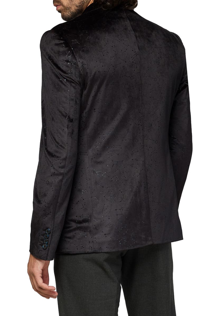 OppoSuits Deluxe Outer Space Velvet Sport Coat with Astronaut Pin, Alternate, color, Black