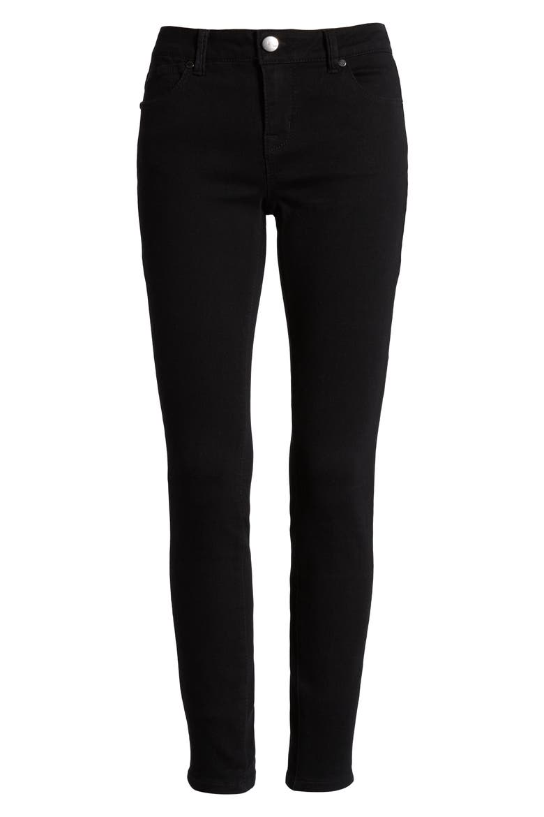 RE:Denim Ankle Skinny Jeans, Alternate, color, RECYCLED BLACK
