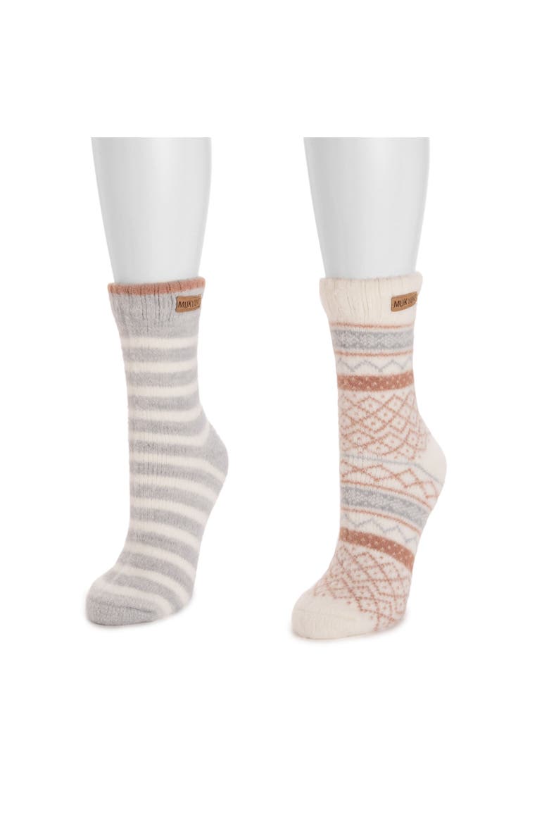 Sweater Socks 2 Pair Pack, Alternate, color, Canyon Rose/Grey Pack