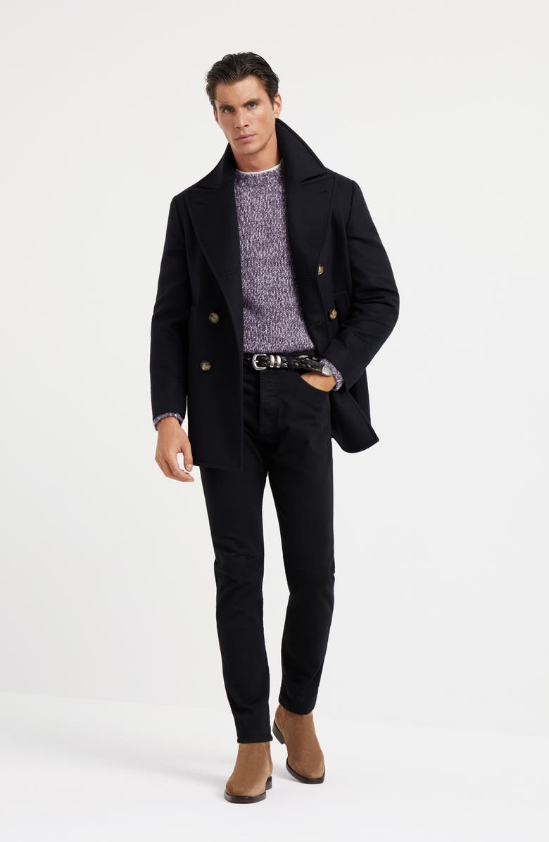 Brunello Cucinelli Beaver Caban jacket, Alternate, color, 