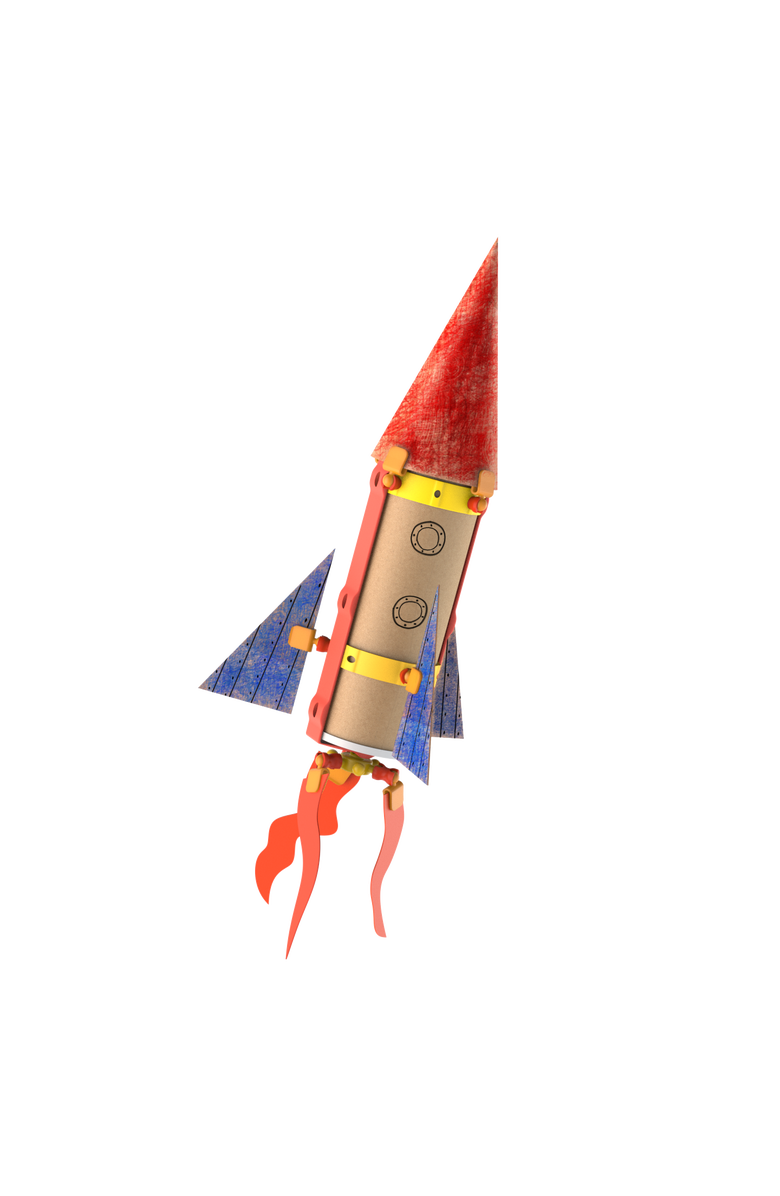 Oddy Arts and Crafts Spaceship Building Kit, Alternate, color, NO COLOR