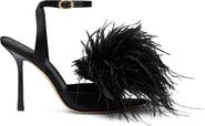 Stuart Weitzman Boa Feather Sandal