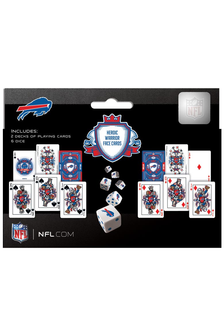 Buffalo Bills Playing Cards & Dice, Alternate, color, Multicolor