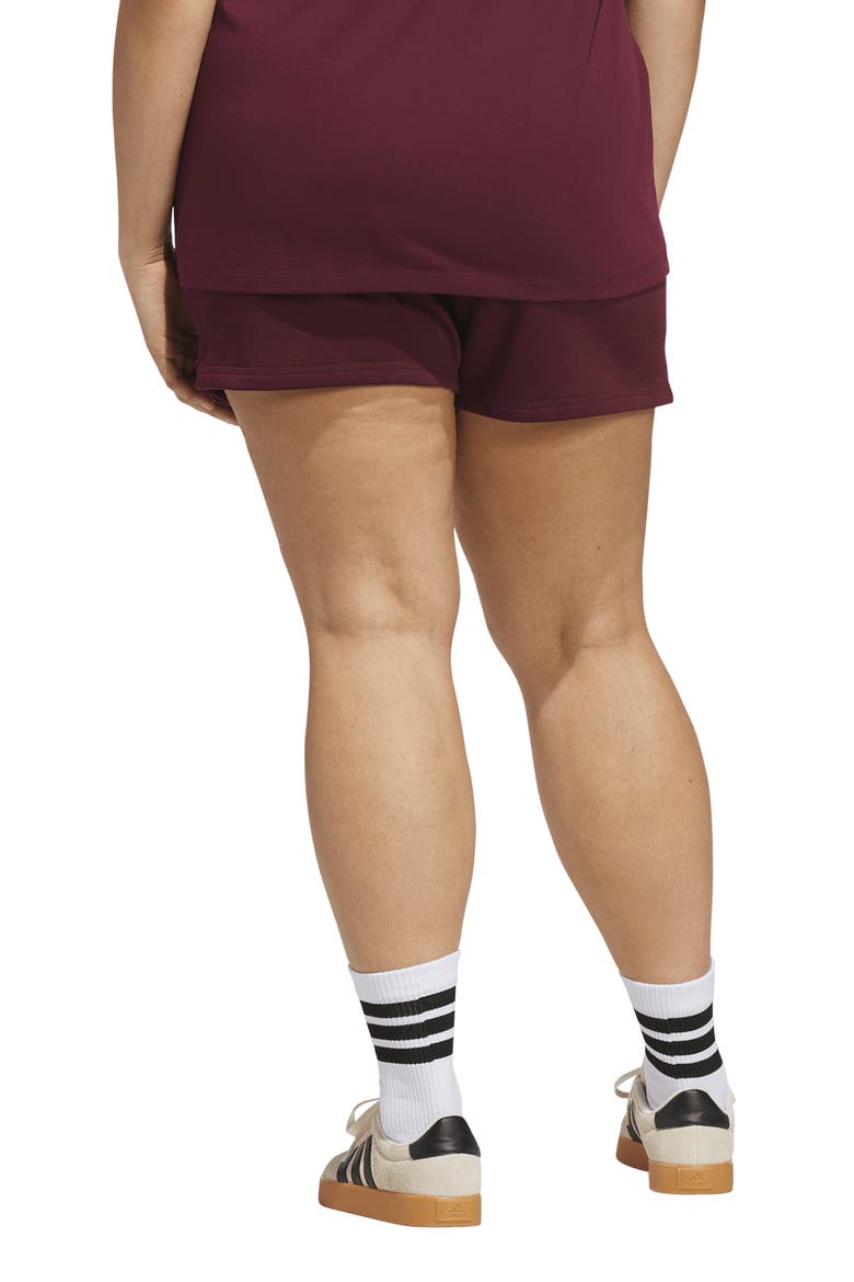 Performance Fleece Drawstring Shorts, Alternate, color, MAROON