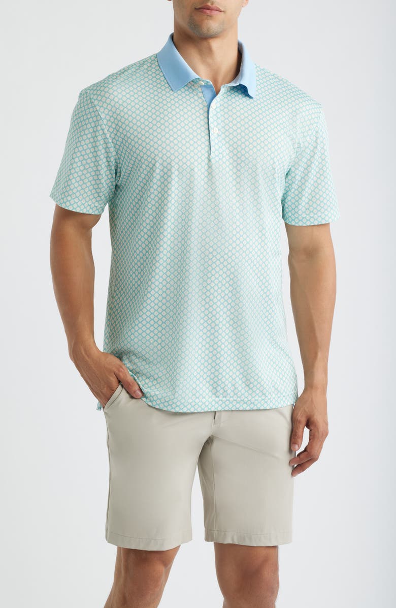 Swannies Cadence Performance Golf Polo, Main, color, Mint