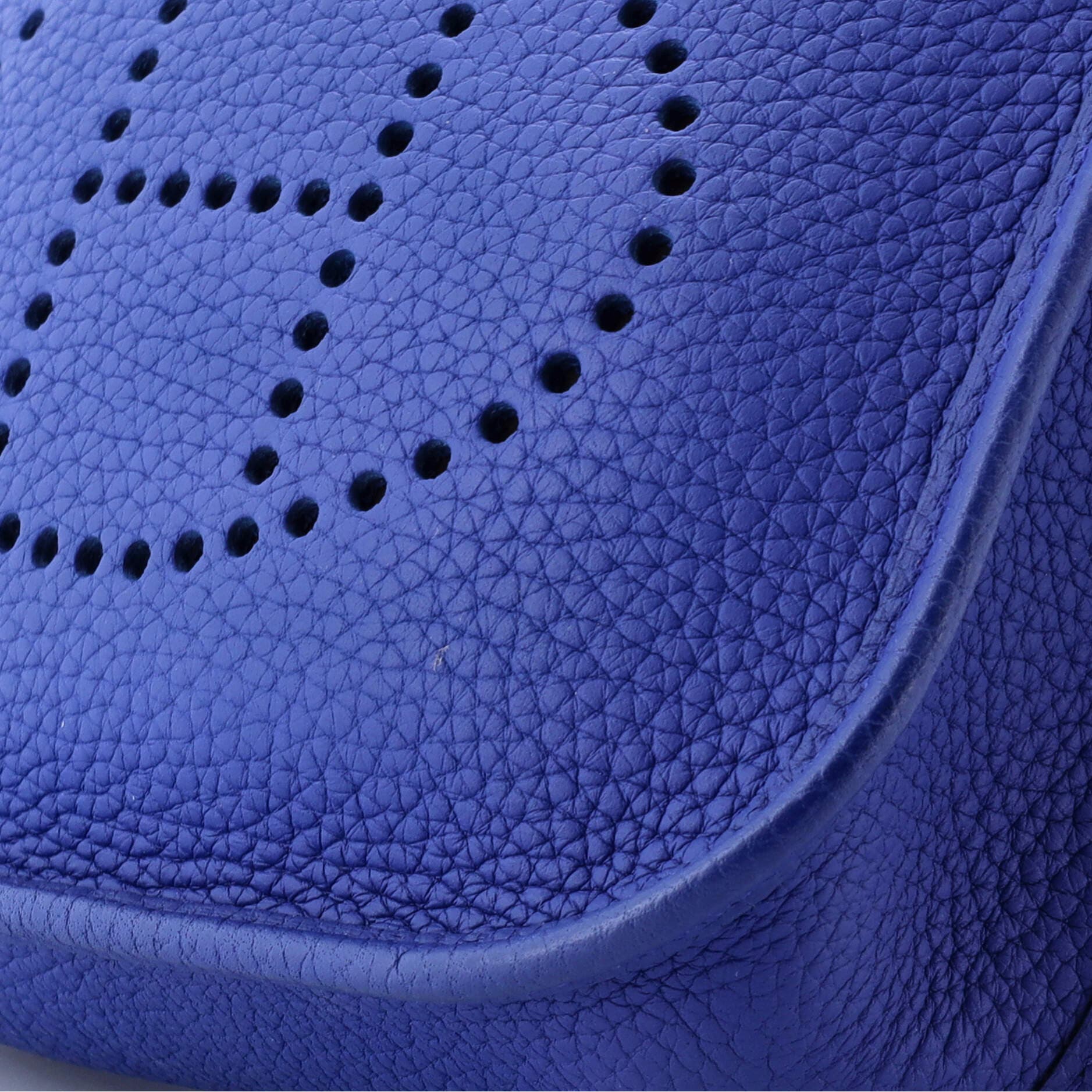 Pre-Owned Hermes Evelyne Bag Gen III Clemence TPM, Alternate, color, Bleu Electrique