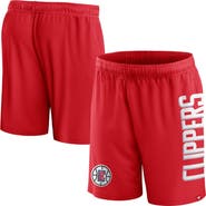 FANATICS Men's Fanatics Branded Red LA Clippers Post Up Mesh Shorts