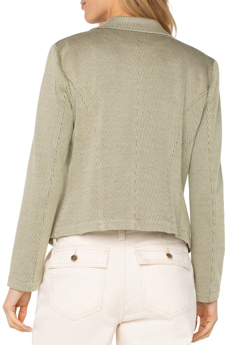 Open Front Blazer, Alternate, color, ARTICHOKE/ CREME