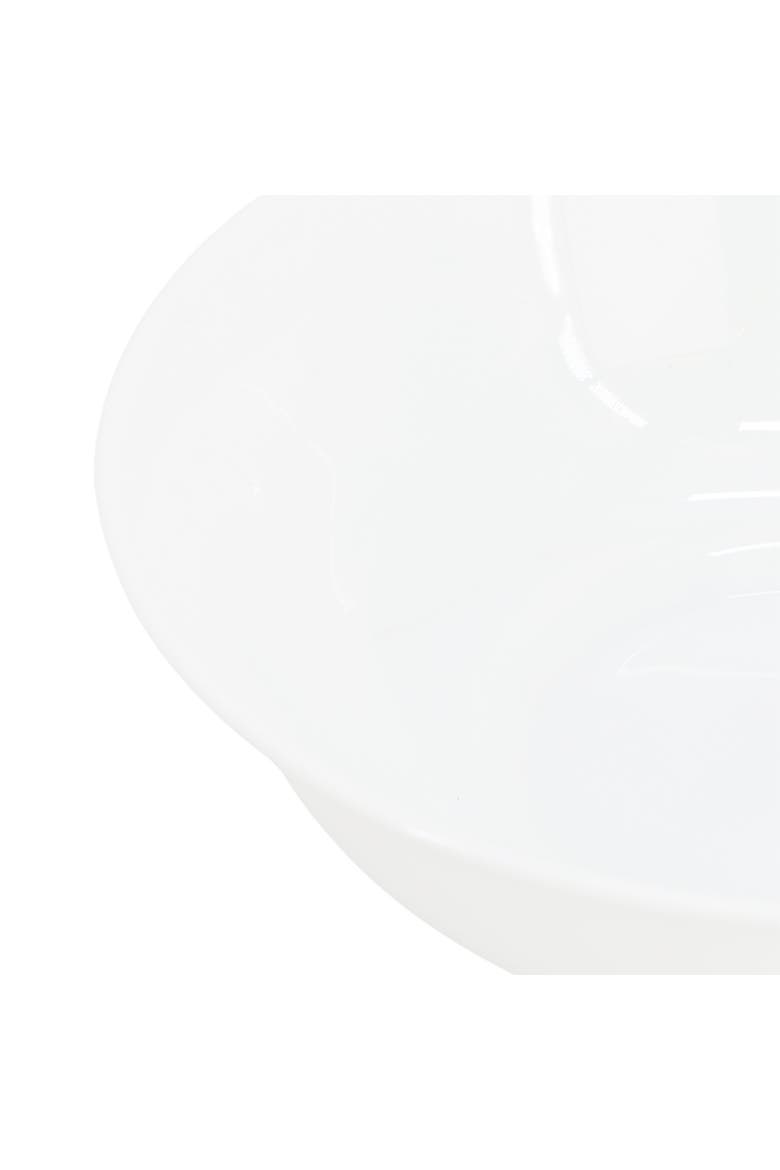 Ultra White Shadow 12 Piece Opal Glass Dinnerware Set, Alternate, color, White