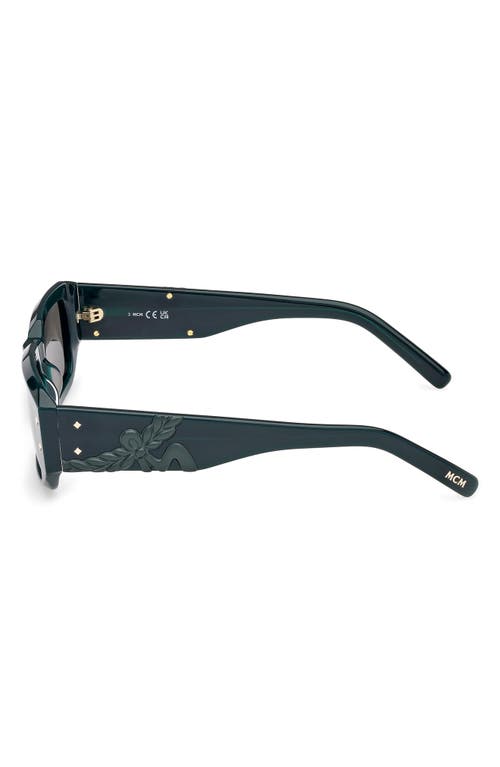 Mcm 53mm Rectangular Sunglasses In Green