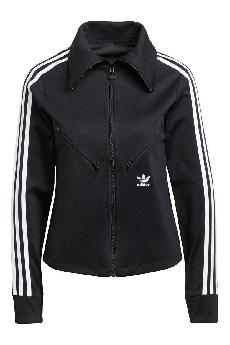 Full Zip Track Jacket, Alternate, color, BLACK