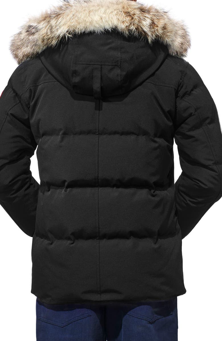 Canada Goose Wyndham Fusion Fit Genuine Coyote Fur Trim Down Jacket, Alternate, color, 