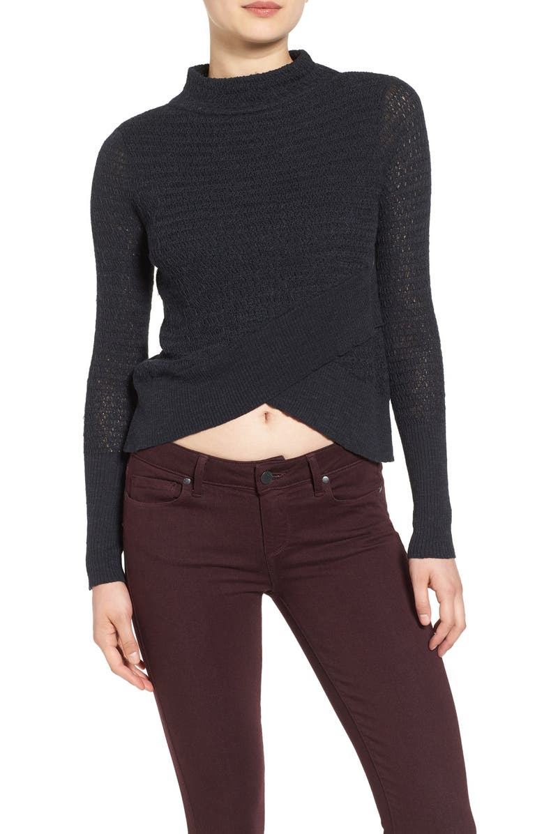 Free People Crossover Sweater, Alternate, color, 