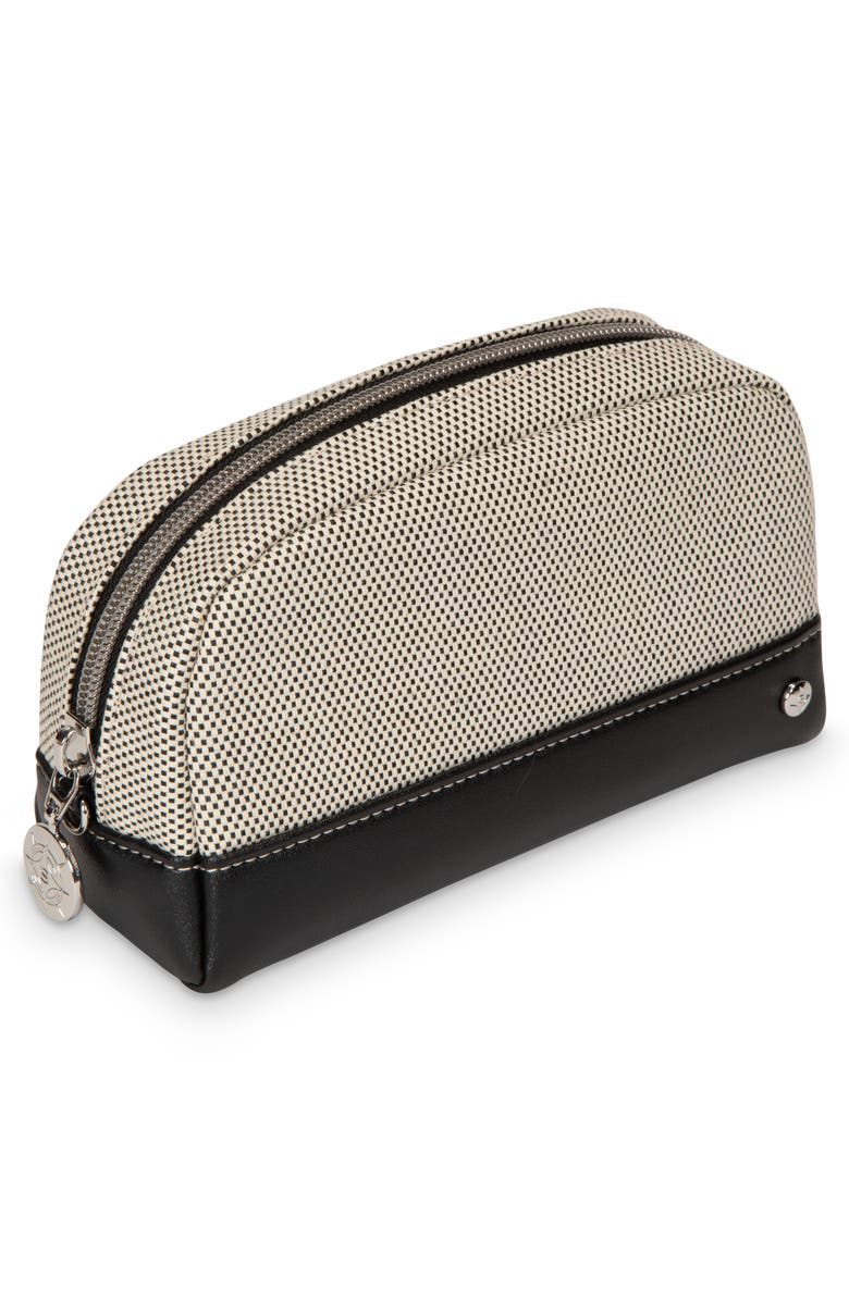 Stephanie Johnson Mini Tropea Onyx Mae Cosmetics Pouch, Alternate, color, Black