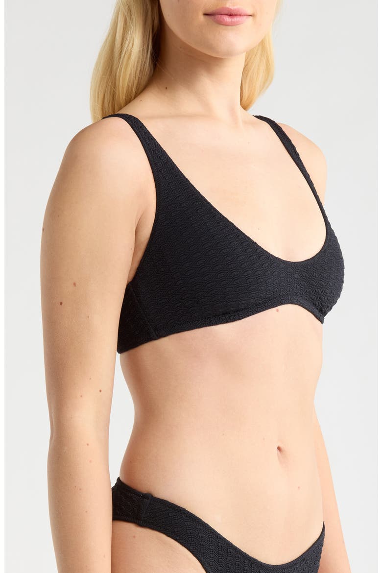 Haleiwa Bralette Bikini Top, Alternate, color, ANTHRACITE