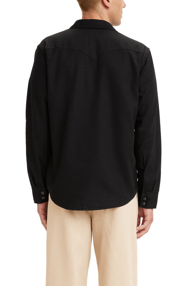 Levi's Classic Western Standard Denim Shirt, Alternate, color, New Black Black Rinse